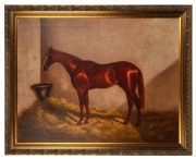 EDWIN WOODHOUSE (1858-1922), (portrait of a horse), oil on canvas, signed lower left "Edwin Woodhouse, 1899", ​​​​​​​69 x 89cm, 81 x 102cm overall - 2