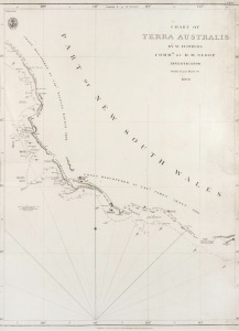 John ARROWSMITH & Matthew FLINDERS Chart of TERRA AUSTRALIS. South Coast - Sheet IV, by M. Flinders, Comm'r of H.M. Sloop 'Investigator' 1802, copper engraving, published by G. & W. Nicol, London, 1814, (1st edition), 64 x 47cm; mounted.