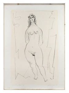 NOEL COUNIHAN (1913-1986), Standing Figure, lithograph, 37/85, signed and dated lower right "Counihan, '68", ​​​​​​​83 x 59cm overall