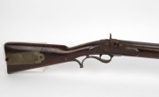 An antique English muzzle load percussion cap rifle, the lock stamped "T. KETLAND & CO." mid 19th century, ​​​​​​​117cm long - 2