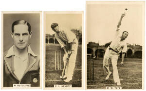 1928 Millhoff "Famous Test Cricketers", complete sets - standard size [27] & medium size [27]. G/VG.