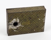 CAMP POCKET CANDLESTICK "A Soldier's Friend" WWI period tin box with photolithograph&nbsp;top and patent date "19.7.15", 12.5cm wide - 4