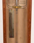 THOMAS GAUNT of Melbourne ADMIRAL FITZROY'S antique wall barometer in kauri pine case, with weather indications for the southern hemisphere, 19th century, ​​​​​​​96cm high - 3