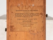 THOMAS GAUNT of Melbourne ADMIRAL FITZROY'S antique wall barometer in kauri pine case, with weather indications for the southern hemisphere, 19th century, ​​​​​​​96cm high - 4