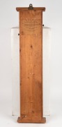 THOMAS GAUNT of Melbourne ADMIRAL FITZROY'S antique wall barometer in kauri pine case, with weather indications for the southern hemisphere, 19th century, ​​​​​​​96cm high - 5
