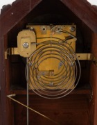 An antique English spring table clock in carved mahogany case, twin train fusee movement with Roman numerals, dial marked "FIELD. STROUD", mid 19th century, 54.5cm high - 3
