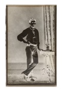 [KELLY GANG] A glass plate negative (16.3 x 10cm) for a carte-de-visite or cabinet card portrait of STEVE HART, a member of the Kelly Gang; by Barnes of Wangaratta;&nbsp;taken in 1878, is the only verified image of Hart, who was only 21 when he died. The negat