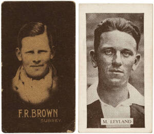 1932-33 Allens group, with 1932 "Bradman's Records" [3/18]; 1932 "Cricketers" [36/36] & 1933 "Cricketers" [8/36]. Fair/VG.