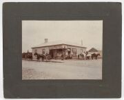 NEW ZEALAND: A range of mounted albumen paper photographs and similar; many identified scenes and photographers including Queen St., Auckland, Building the Milton - Roxburgh Branch Railway, Taihape, Otira Gorge, Blue Lake Rotorua, a picnic gathering at Ro - 7