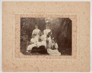 NEW ZEALAND: A range of mounted albumen paper photographs and similar; many identified scenes and photographers including Queen St., Auckland, Building the Milton - Roxburgh Branch Railway, Taihape, Otira Gorge, Blue Lake Rotorua, a picnic gathering at Ro - 8