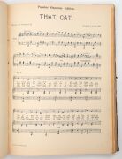 SHEET MUSIC: A leather-bound collection of original sheet music of the 1900 - 1920s period, mostly as performed in various J.C. Williamson productions and printed in Australia. Titles include "In my Aeroplane" by Cole & Coventry;&nbsp;"You can't judge a woman - 6