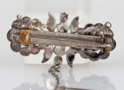 A Georgian diamond brooch set in silver, 18th century, ​​​​​​​4.3cm wide - 2