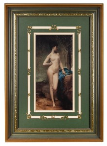 (after) JULES LEFEBVRE, Chloe, facsimile colour print, attractively framed and mounted, 70 x 50cm overall