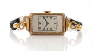 ROLEX lady's vintage wristwatch in a 9ct yellow gold case, 2cm wide including crown