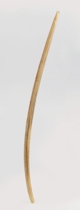 An Inuit whalebone antique fire starting bow stick, 37cm long