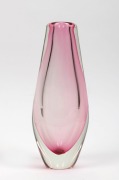 A Murano&nbsp;pink sommerso glass vase, ​​​​​​​31cm high