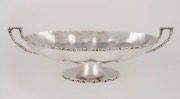 A Mexican 925 sterling silver fruit bowl table centrepiece, 20th century, 15cm high, 45cm wide, 964g