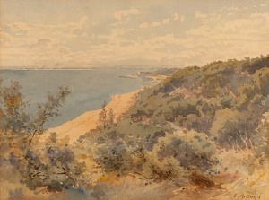 EMMA MINNIE BOYD (1858-1936), (Port Phillip Bay, Victoria), watercolour, signed lower right "E. M. Boyd", ​​​​​​​21 x 28cm, 44 x 49cm overall