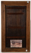 An Australian Arts & Crafts timber panel, carved with gumnuts, leaves and blossoms, signed in the lower margin "R.W.S., 1915", ​​​​​​​66 x 38cm - 3