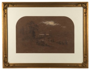 NICHOLAS CHEVALIER (1828-1902), Glenormiston, The Hon. Neil Black's Residence, pencil and chalk on paper, titled lower left; signed lower right "N. Chevalier, 1867", 29 x 45cm, 52 x 67cm overall. "Glenormiston" was the subject of two large steel engravin