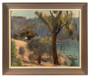 BRUCE FLETCHER (1937 - ), (Yarra River at Studley Park), oil on board, signed lower right "Fletcher, '69", 49 x 59cm, 62 x 72cm overall