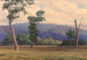 JOHN MATHER (1848-1916), (mountain landscape), watercolour, signed lower left "J. Mather. 1.'04", 34 x 49cm, 59 x 74cm overall