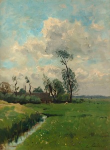 L. MULDER, (Dutch farm scene), oil on board, signed lower right "L. Mulder", ​​​​​​​34 x 26cm, 46 x 36cm