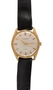 I.W.C. INTERNATIONAL WATCH COMPANY SCHAFFHAUSEN&nbsp;automatic wristwatch in 18ct gold case with date window and baton numerals, housed in original box with booklet