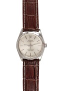 ROLEX "OYSTER PERPETUAL" stainless steel cased wristwatch with baton numerals, 3.5cm wide including crown