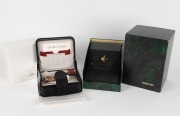 OMEGA "De Ville" chronometer automatic co-axial escapement gent's wristwatch in 18ct gold case with original leather strap and 18ct gold clasp, limited edition No. 232/999, with box and papers; together with an AUDEMARS PIGNET automatic wristwatch winder, - 3