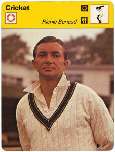 1977-80 Sportscaster/Editions Rencontre "Cricket cards" [114/126 known showing cricket]. Wonderful collection of these sought after cards. G/VG.