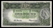ONE POUND,&nbsp;(R.34bS) Coombs/Wilson, Reserve&nbsp;Bank (1961) HE/87&nbsp;51514* Star Note; about&nbsp;Uncirculated.