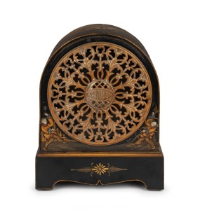 AMPLION rare vintage speaker with decorative chinoiserie finish, 35cm high