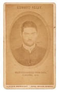 EDWARD (NED) KELLY CARTES-DE-VISITE,&nbsp;A pair of cartes-de-visite&nbsp;produced by Clifford, Morris & Co., Royal Arcade, Dunedin, the first depicting the sixteen year-old "EDWARD KELLY, WHEN RECEIVED INTO GAOL. 2ND AUGUST, 1871" and the second titled "EDWARD KEL - 4