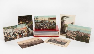 SOME POSTCARDS TO HOME: A 1916-18 collection of postcards sent by Australian soldiers, while en route to the Western Front, from England and from France and Belgium; several silks, and mostly expressing their longing for home and their loved ones, and their hope for return mail that never seems to come. Accompanied by several Christmas cards from the same correspondence and several postcards that were mailed in envelopes (without written messages). (35+ items).