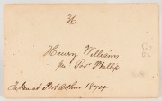 TASMANIAN CONVICT PHOTOGRAPH: A carte-de-visite, annotated verso: "36. Henry Williams per Gov'r Phillip. Taken at Port Arthur 1874". Henry Williams (transported as William Williams), was convicted of Housebreaking at the Supreme Court in Hobart Town and s - 2