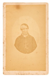 TASMANIAN CONVICT PHOTOGRAPH: A carte-de-visite, annotated verso: "312 + 313 Charles Ward or Hayes per Moffatt 2 . Taken at Port Arthur 1874." Ward (who called himself John) arrived aboard the Moffatt in May 1834, following his conviction at York. His sentence was transportation for 14 years.
