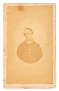 TASMANIAN CONVICT PHOTOGRAPH: A carte-de-visite, annotated verso: "312 + 313 Charles Ward or Hayes per Moffatt 2 . Taken at Port Arthur 1874." Ward (who called himself John) arrived aboard the Moffatt in May 1834, following his conviction at York. His se