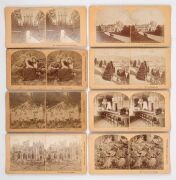VARIOUS PUBLISHERS: More than two hundred and thirty&nbsp;Kilburn Brothers and Keystone View Company stereo cards arranged in 51 x 22.5 x 13.5cm wooden box, featuring subjects such as WWI Western Front scenes, American politicians and dignitaries, Flatiron Bui - 2