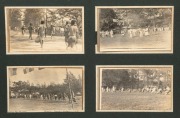 AUSTRALIA IN NEW BRITAIN, NAURU & THE SOLOMON ISLANDS DURING WW1: A large "Newlyn" photograph album containing 91 postcard-size photographs of the Australians and natives, the buildings, gatherings and activities from about 1916 onwards. Most images are a - 4