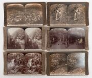 ROSE STEREOGRAPH COMPANY: More than one hundred and forty stereo cards sorted into 45 x 22.5 x 13.5cm wooden box, featuring subjects such as 1901 Duke of York celebrations, 1908 American Fleet visit to Australia, Boer War and Victorian Contingent, natural - 3