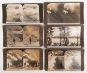 ROSE STEREOGRAPH COMPANY: More than one hundred and forty stereo cards sorted into 45 x 22.5 x 13.5cm wooden box, featuring subjects such as 1901 Duke of York celebrations, 1908 American Fleet visit to Australia, Boer War and Victorian Contingent, natural - 5