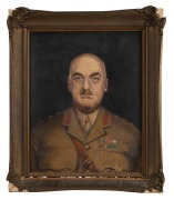 ARTIST UNKNOWN, (General Sir John Monash in uniform), oil on board, circa early 1920s, 40 x 32cm; overall 49 x 41cm.