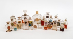 Twenty three assorted vintage and antique perfume bottles, the largest 11.5cm high