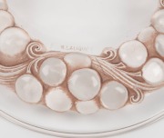 LALIQUE French glass set of six Art Deco plates and matching bowls with original brown stained finish, circa 1930, (12 items), stamped "R. Lalique", the plates 19cm diameter - 2