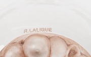 LALIQUE French glass set of six Art Deco plates and matching bowls with original brown stained finish, circa 1930, (12 items), stamped "R. Lalique", the plates 19cm diameter - 3