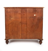 An antique Colonial Australian​​​​​​​ huon pine five drawer chest constructed from solid slabs of birdseye huon pine, full huon pine secondary construction throughout including back, Tasmanian origin, mid 19th century, 116cm high, 117cm wide, 55cm deep - 3