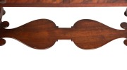 An early Colonial Australian cedar library sofa table with stretcher base and carved supports, Tasmanian origin, circa 1840, ​​​​​​​75cm high, 107cm wide, 56cm deep - 3