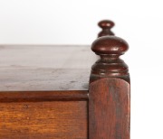 An early Colonial Australian cedar four tier wotnot with finely ring turned supports, Tasmanian origin, circa 1840, 137cm high, 42cm wide, 42cm deep - 2