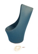 GRANT FEATHERSTON "Expo Sound Chair Mark II" vintage blue upholstered chair, 114cm high - 2